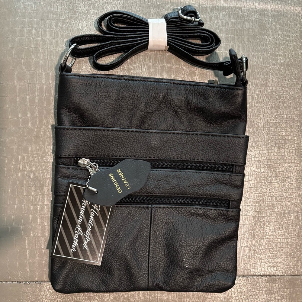 Unused Small Leather Crossbody Bag